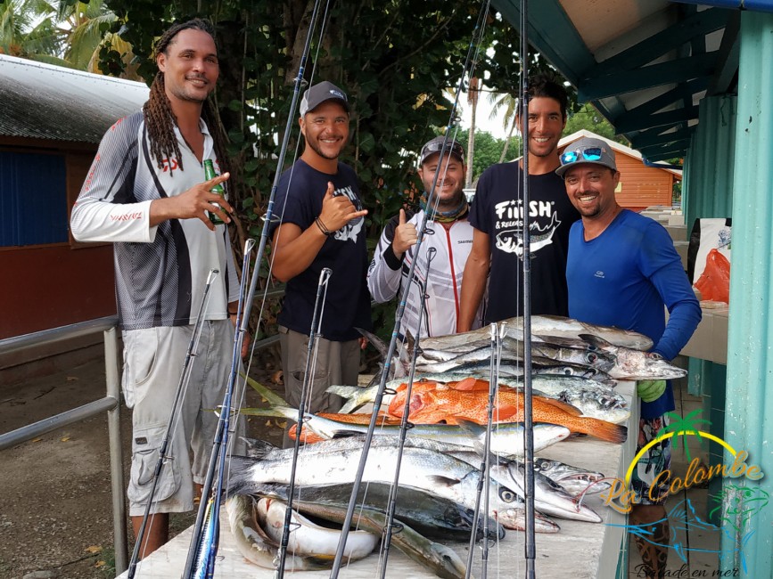 1600 retour peche banc amerique martinique colombe